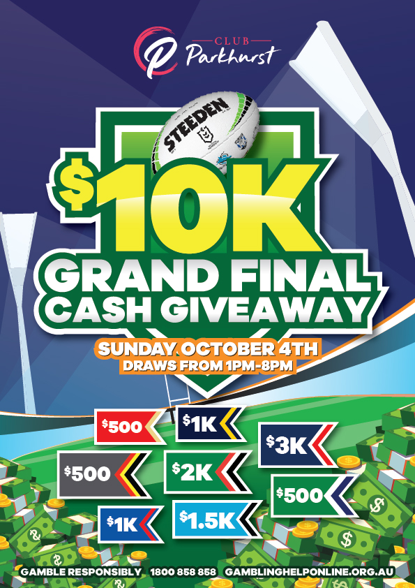10K Grand Final Cash Giveaway Poster